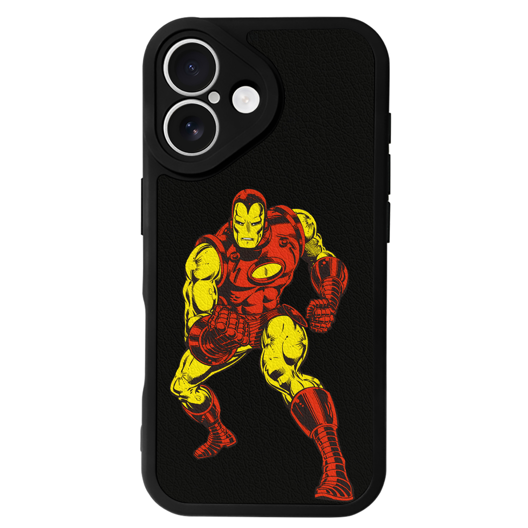 （画像用） アベンジャーズ The Avengers 【iPhone 16シリーズ対応】シリコンスマホケース（レザー調） 材質：シリコン